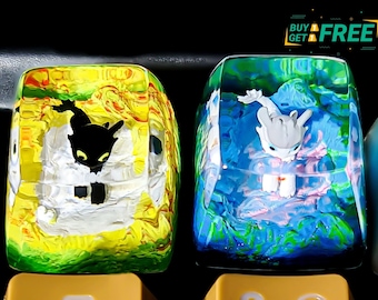 Game Artisan Keycap, ESC Resin Keycap, Resin Handmade Keycap, Anime Character Custom Keycap Game Decoration,Gift