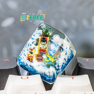 Christmas  Keycap, Snowman keycap, Keycap for Christmas, Custom Christmas keycap, Custom keycap, gift christmas