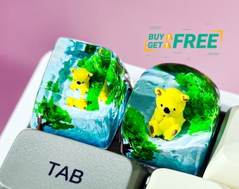 Anime keycap for cherry MX, SA profile keycap, Custom keycap, Resin Keycap set, Artisan keycap, Gift ideas