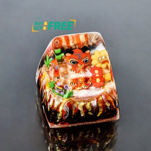 Tijger keycap, schattige keycap, anime keycap, aangepaste keycap, keycap geschenken, keycaps hars, keycap handgemaakt, cadeau