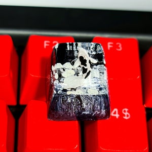 Black and white koi keycap, Koi Fish keycap, Custom keycap, Artisan keycap, Cherry mx keycaps, Resin Keycap set, Gift ideas