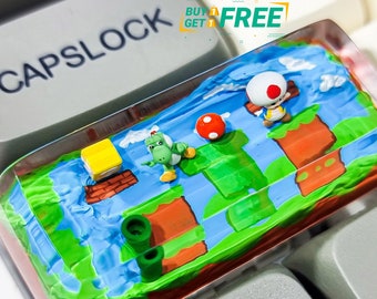 Game  Keycap, ESC Resin Keycap, Anime Spacebar Resin Handmade Keycap, Anime Character Custom Keycap | Gifts