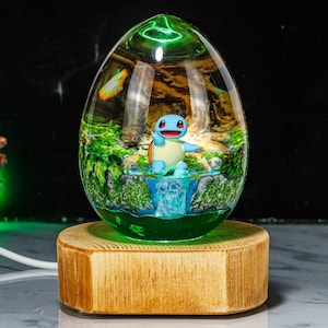 Anime Epoxy Lamp, Custom anime Night Lamp, epoxy resin lamp, Handmade Resin & Wood Lamp, Custom Night Light, Handcrafted Gift