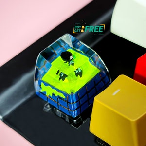 Game keycap, ESC Resin Keycap, Resin Handmade Keycap, Anime Character Custom Keycap Game Decoration,Gift
