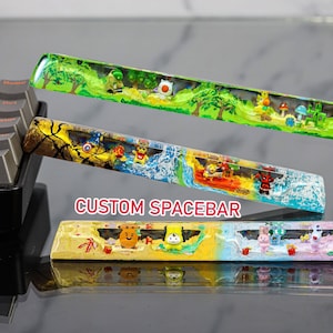 Custom Spacebar Keycap, Custom Keycap, Artisan Keycap, Character Custom Keycap, Custom spacebar, SA spacebar keycap, Gift ideas