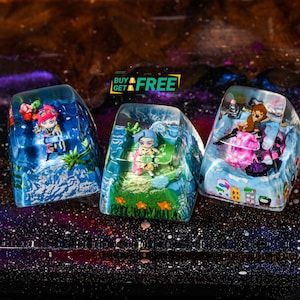 Gaming keycap, Artisan keycap, Custom keycap,Anime artisan Keycaps, Custom Keycap, Keycap gifts, Resin keycap
