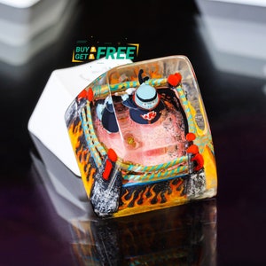 Ambachtelijke anime-keycap, cosplay-keycap, custom keycap van hars, ambachtelijke keycaps, ESC-keycap voor cherry mx-toetsenbord, custom keycap, cadeaus voor hem