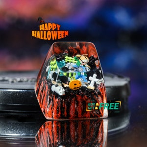 Halloween Keycap, Horror Keycap, Anime keycaps, Custom keycap, Artisan keycap, Halloween gift