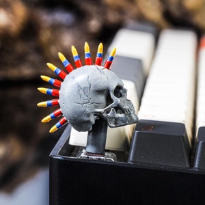 Skull Keycap, Halloween keycap, Skullcap Keycap for Mechanical Keyboard, horror keycap, Artisan Handmade Keycap, Custom keycap, Resin Keycap