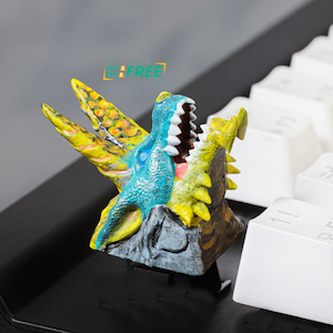 Monster Hunter keycap, 3d Keycap for cherry MX keyboard, Model Keycap, Artisan Handmade Keycap, Custom keycap, Resin Keycap, Gift ideas