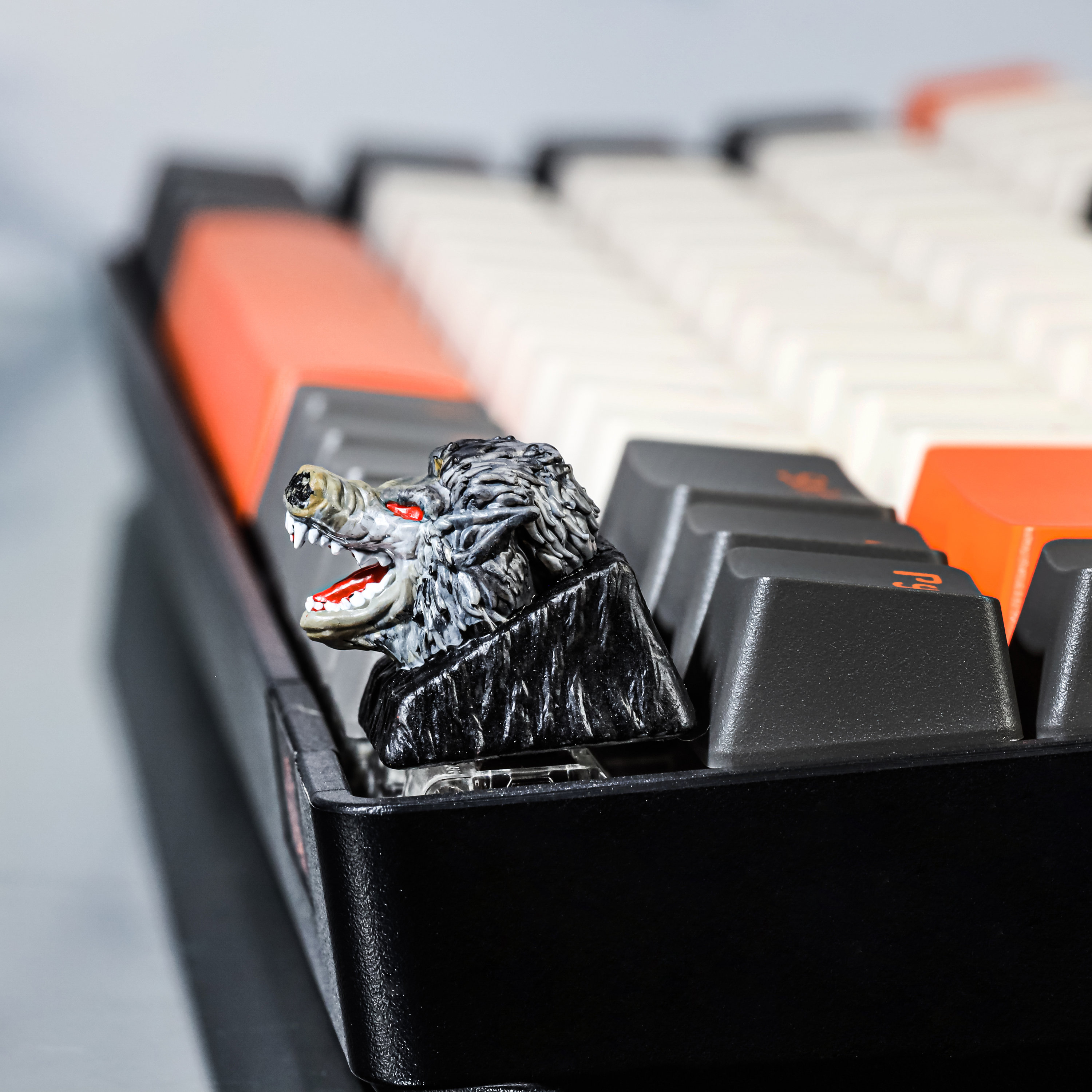 Wolf Keycap, Halloween Keycap, Wolf Head Keycap for Mechanical