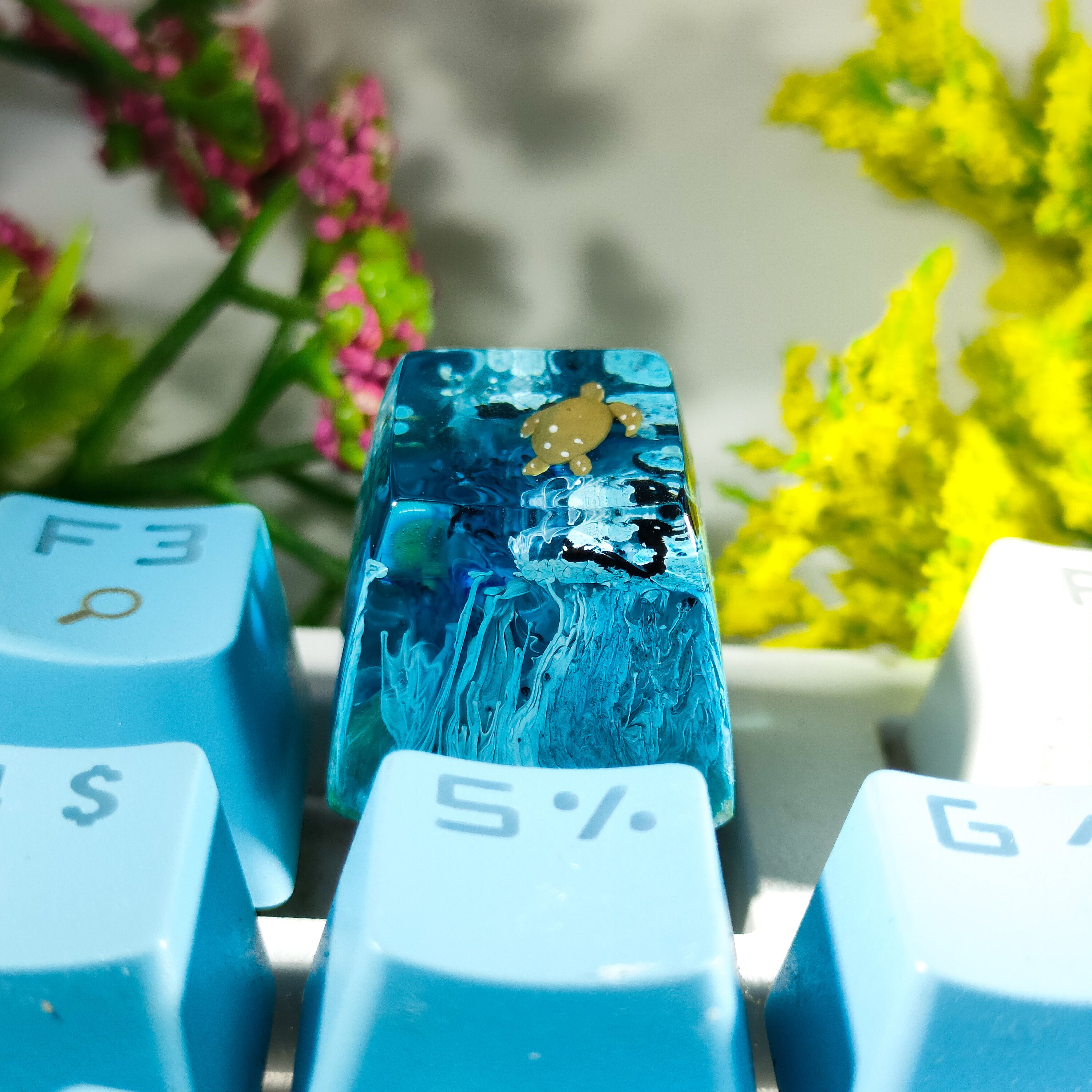 Turtle Keycap Sea Turtle Keycap, Tutle Keycap, Keycap, Handmade, Custom Keycap, Gift ...