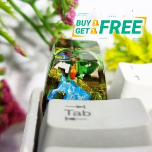 Green dragon keycap for cherry MX keyboard, Resin Artisan Handmade Keycap,  Resin Keycap, Custom keycap, Keycap sets, Gift ideas