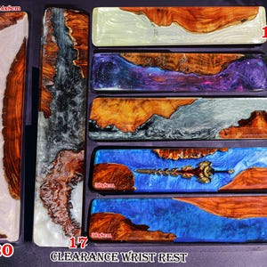 ABSTAND Harz und Holz Handgelenk Rest, Schwarz und Weiß Resin Handgelenk Rest, Benutzerdefinierte Handgelenk Rest, Holz Handgelenk Rest, Handgemachter Handgelenk Rest, Geschenkideen