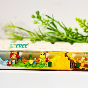 Ma.rio spacebar keycap, Sup.er M.ario spacebar, Game keycap, Custom spacebar, Artisan Keycap , SA spacebar keycap, Gift ideas
