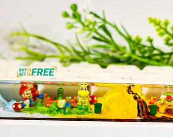 Ma.rio spacebar keycap, Sup.er M.ario spacebar, Game keycap, Custom spacebar, Artisan Keycap , SA spacebar keycap, Gift ideas