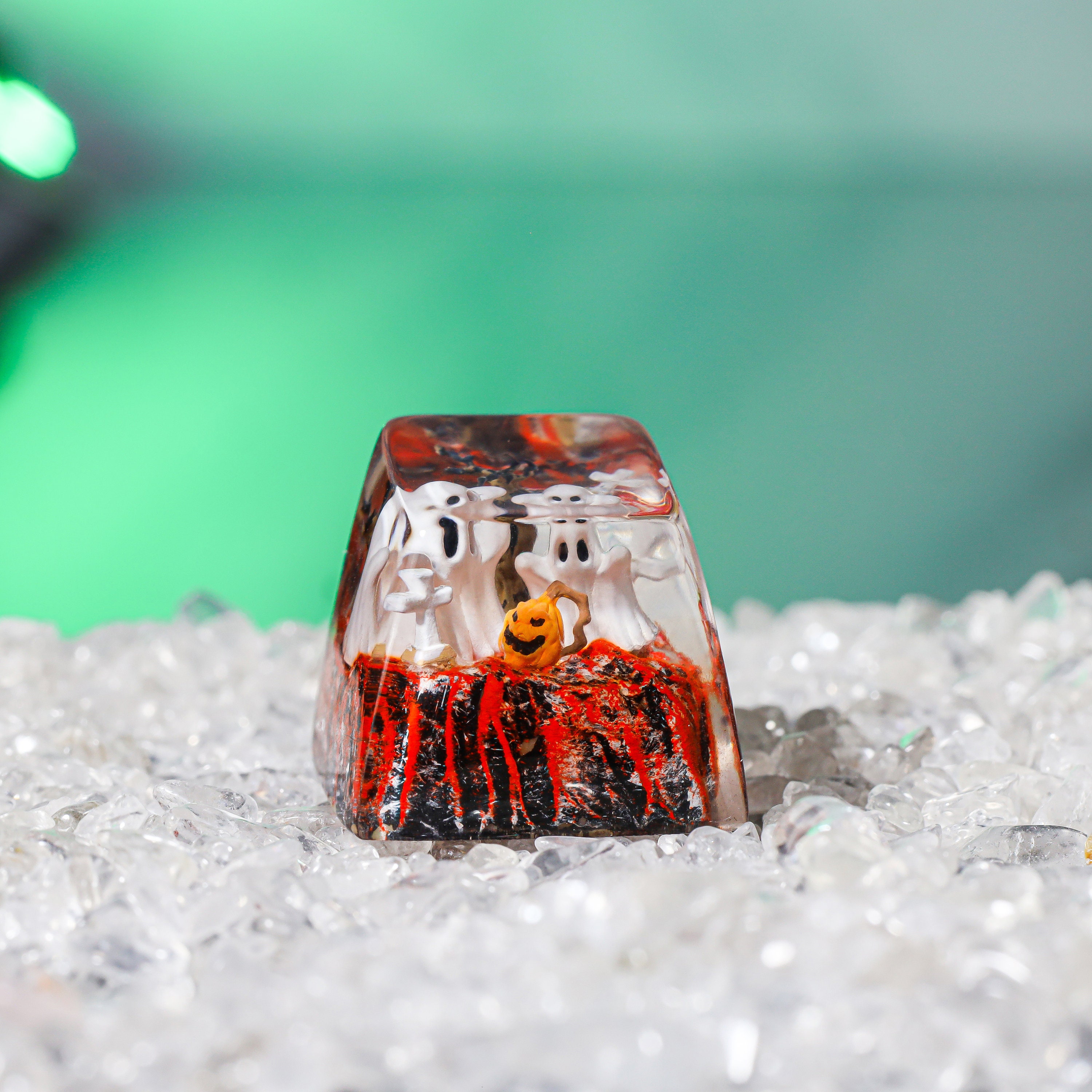 Key Cap Ghost Rider Halloween Keycap, Ghost Keycap, Pumpkin Keycaps, Custom Keycap, Artisan ...
