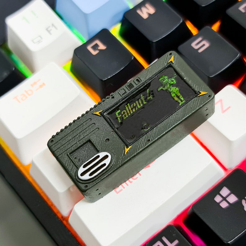 Pip Boy Keycap V3 Fallout Pip Boy Keycap Custom Keycap Etsy