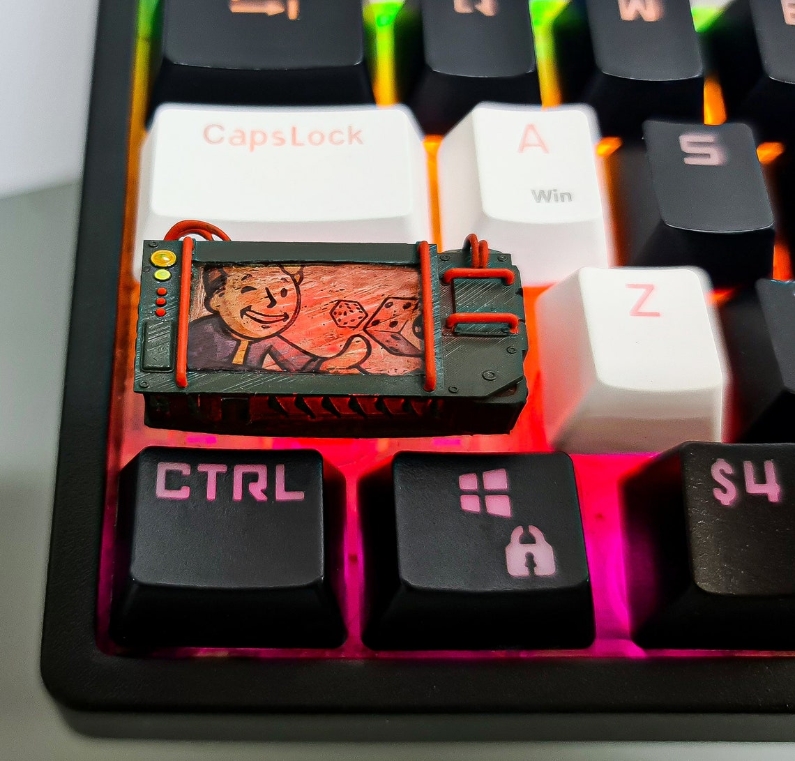 Pip Boy Keycap V2 Fallout Pip Boy Keycap Custom Keycap Etsy
