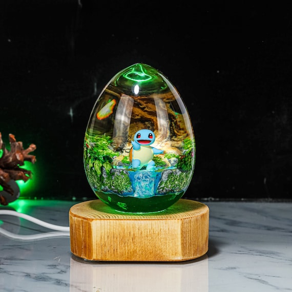 Anime Epoxy Lamp, Custom anime Night Lamp, epoxy resin lamp, Handmade Resin & Wood Lamp, Custom Night Light, Handcrafted Gift