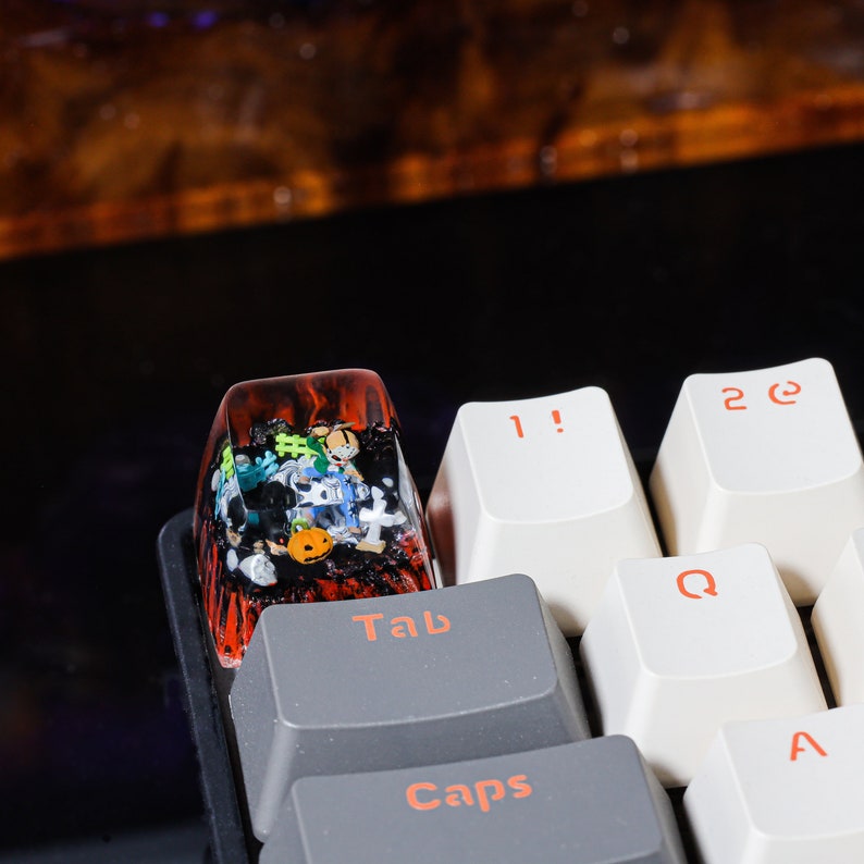 Key Cap Ghost Rider Halloween Keycap, Horror Keycap, Anime Keycaps, Custom Keycap, Artisan ...