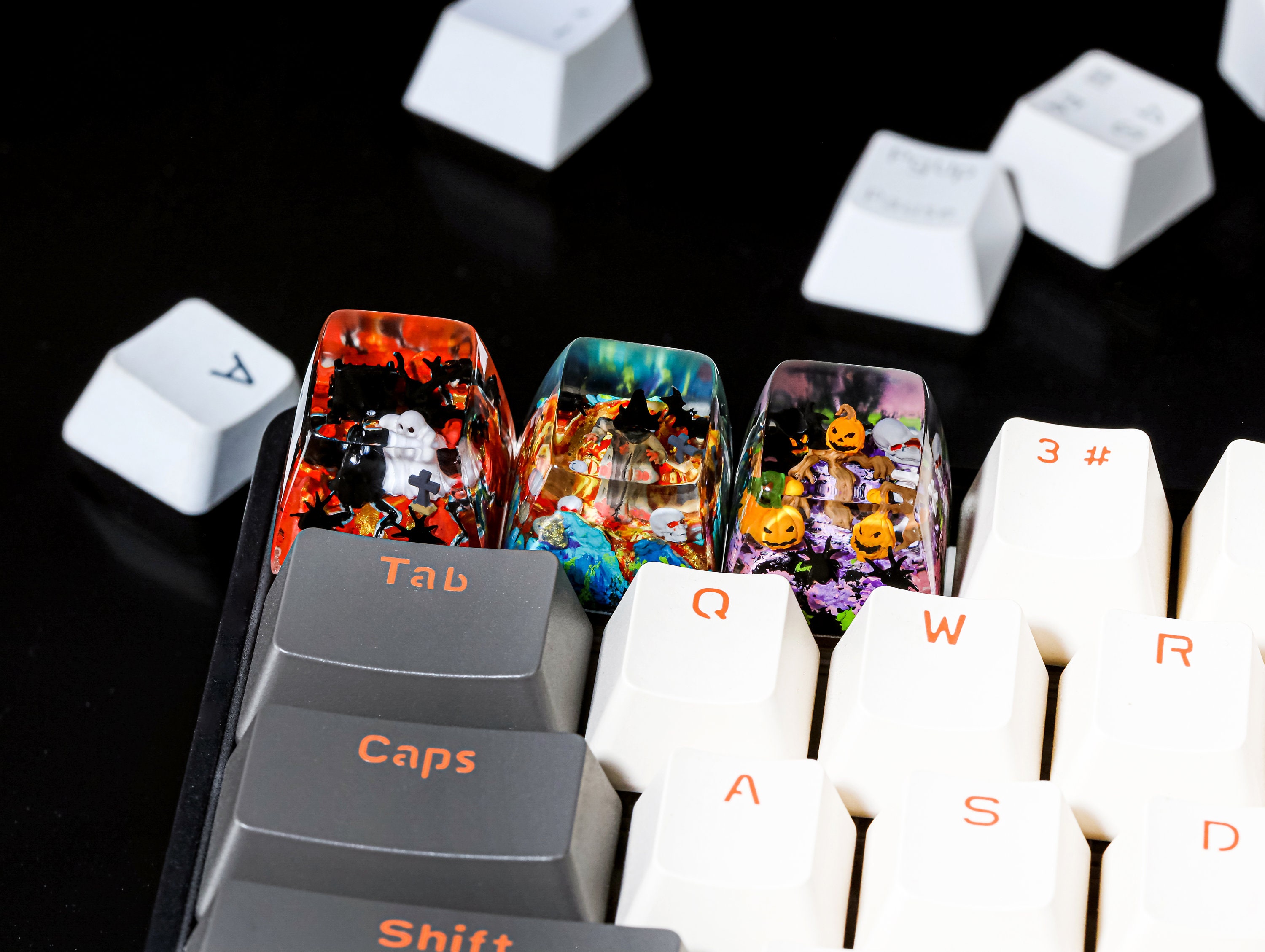 Key Cap Ghost Rider Halloween Keycap, Horror Keycap, Ghost Keycap, Custom Keycap, Artisan ...