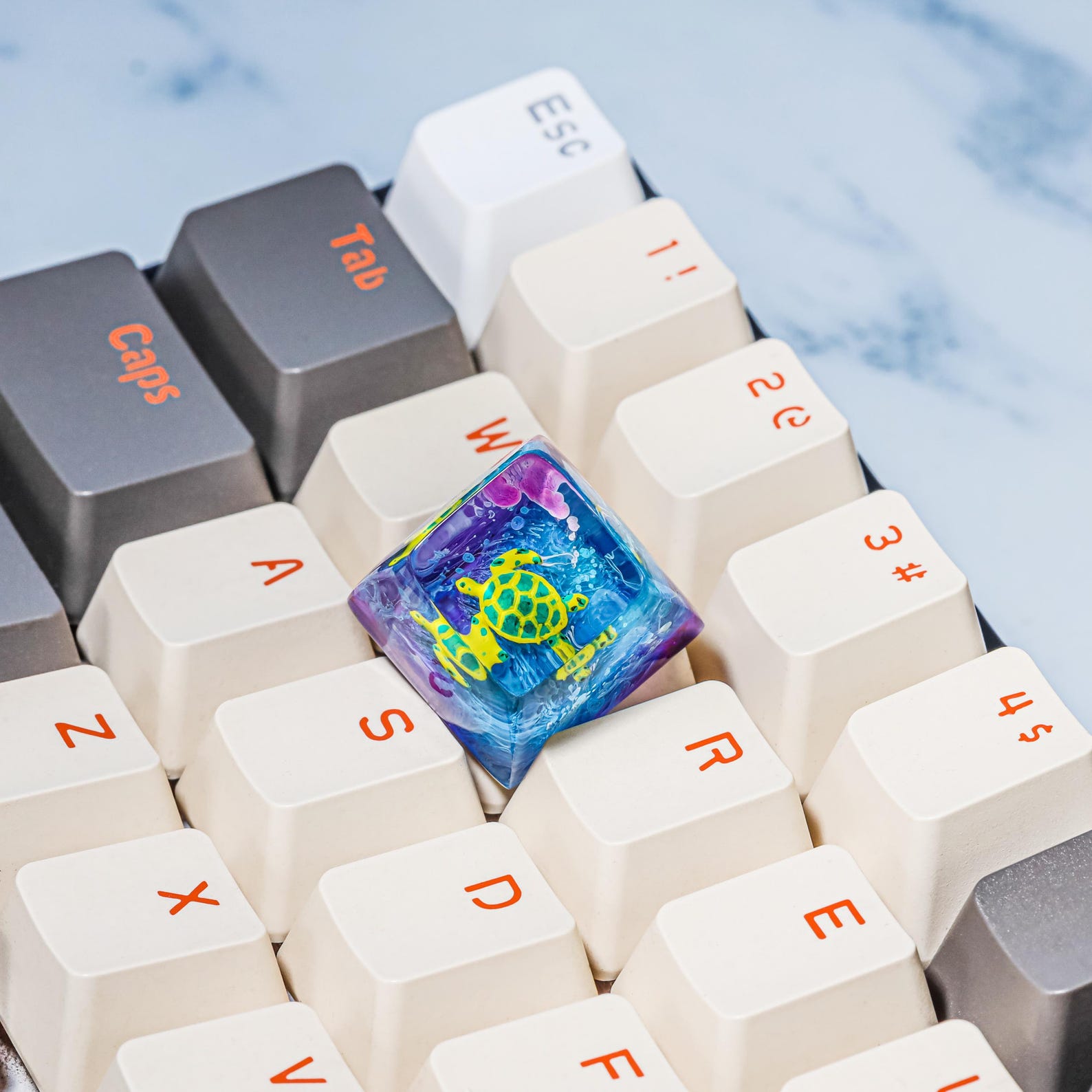 Turtle Keycap Sea Turtle Keycap, Custom Keycap, Artisan Keycap, Cherry Mx Keycaps ...