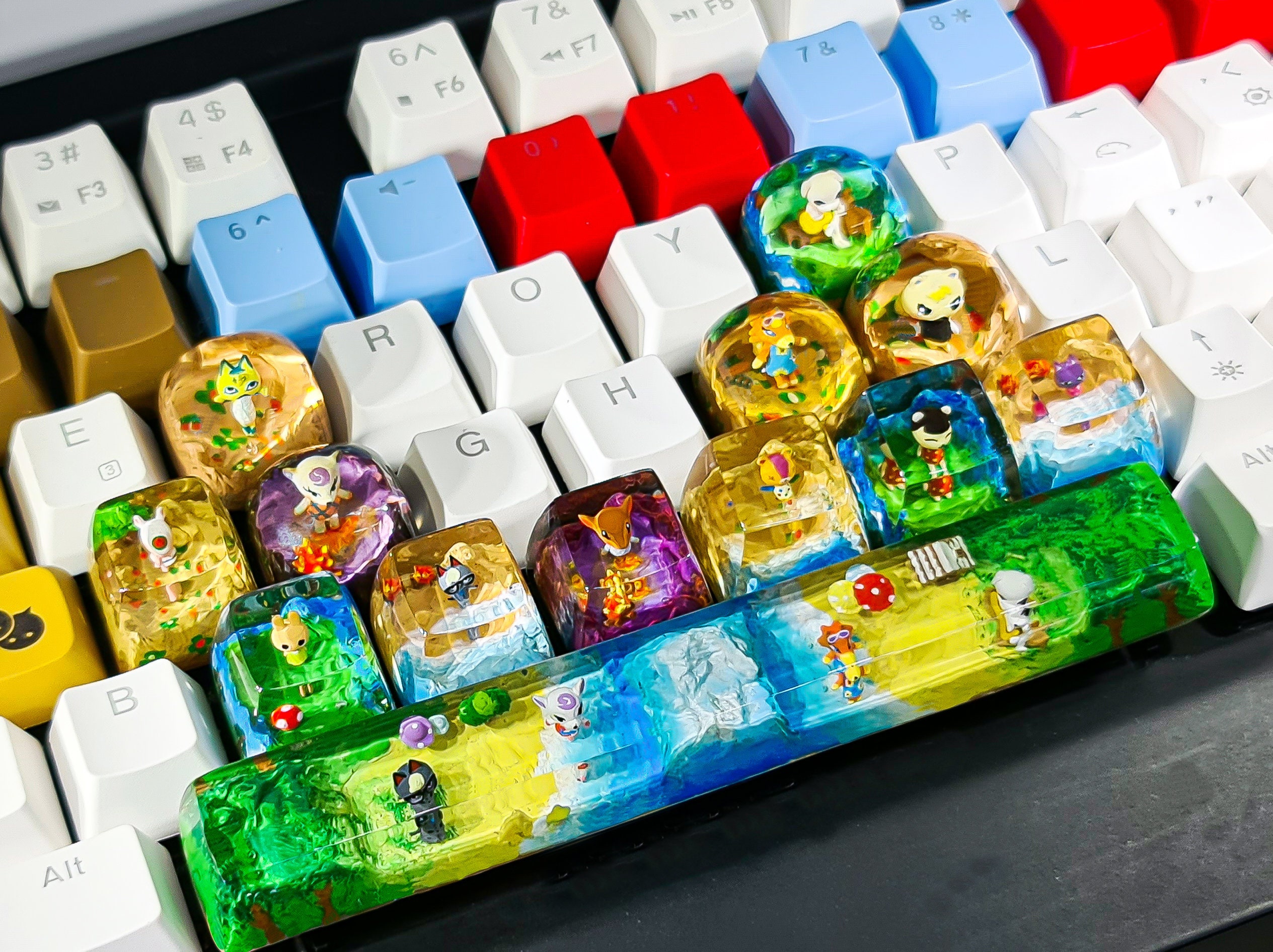 キーボード Artisan Keycap: Wildstory Yu Lola + AMA キーボード Artisan Keycap: Wildstory Yu Lola + AMA キーボード