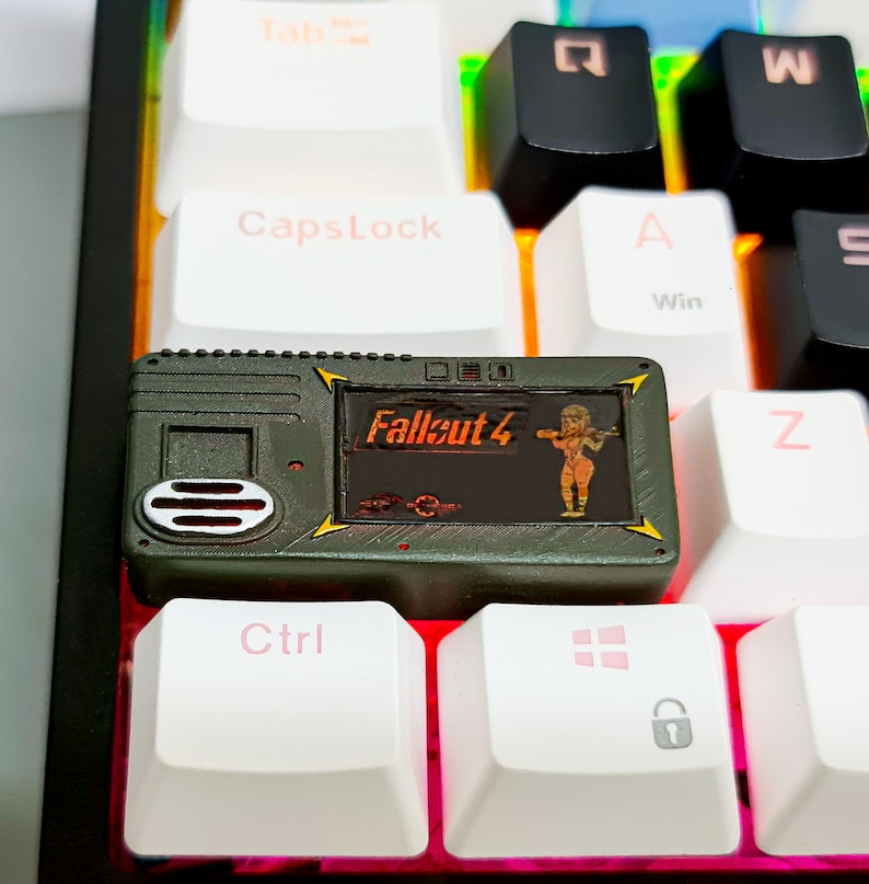 Pi.p Boy Keycap V3, Fa.ll.out Pi.p Boy Keycap, Custom Keycap, Artisan ...