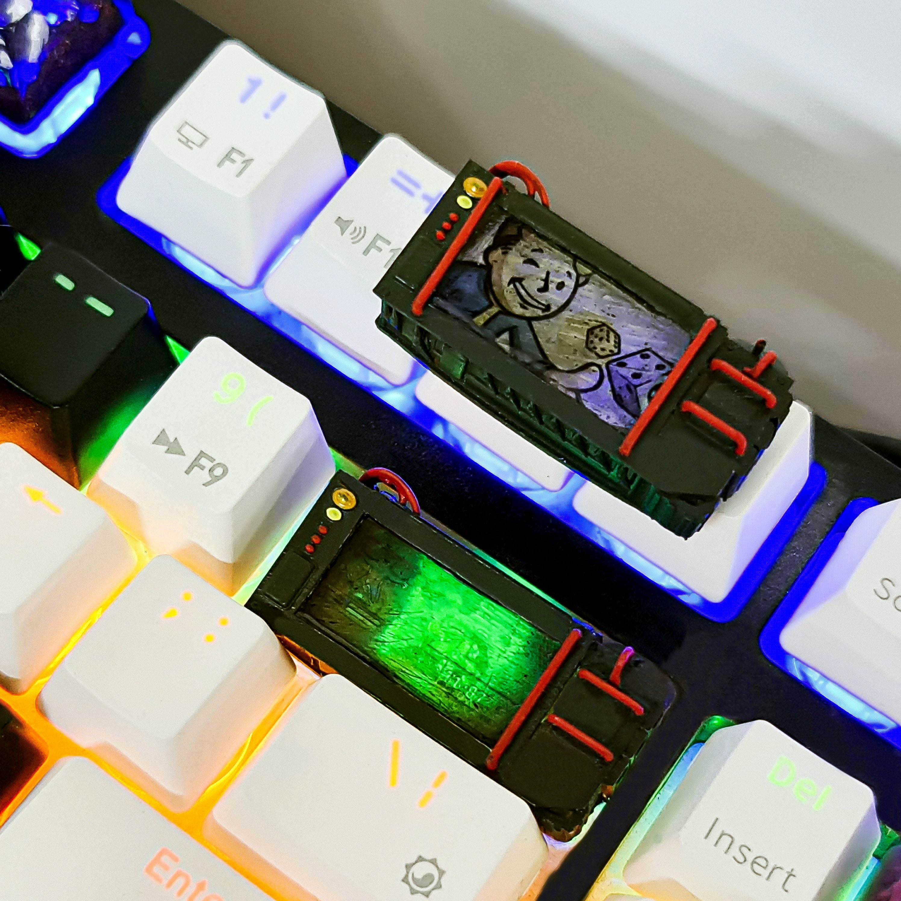 Fallout Keycaps Keyboard Keycap V2, Keycap, ESC Resin Keycap, Resin  Handmade Keycap, Anime Character Custom Keycap Game Decoration,gift