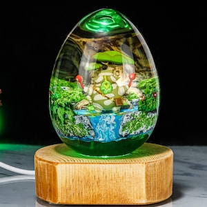 Anime lamp Decoration, Custom anime Night Lamp, epoxy resin lamp, Handmade Resin & Wood Lamp, Custom Night Light, Handcrafted Gift