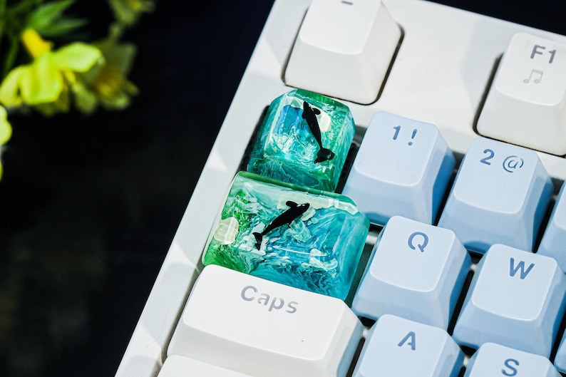 Turtle Keycap Hammerhead Shark Keycap, Sea Turtle Keycap, Whale Shark, Koi Fish Resin ...