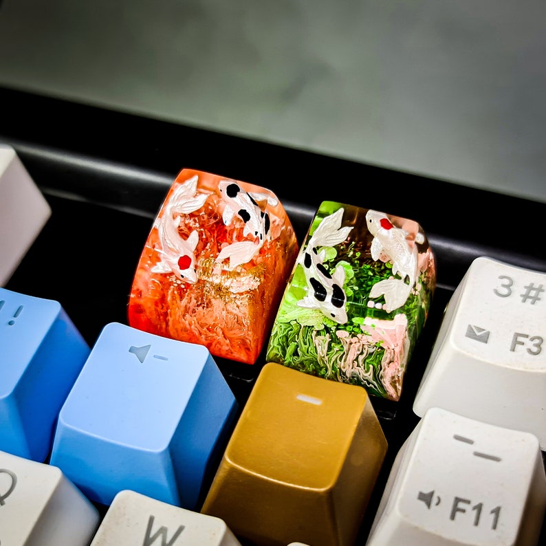 Koi Keycap, Koi Fish Keycap, Custom Keycap, Artisan Keycap, Cherry Mx ...