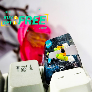 Spaceship keycap for cherry MX keyboard, Custom Keycap, SA profile keycap, Resin Artisan Keycap Handmade, Gift ideas