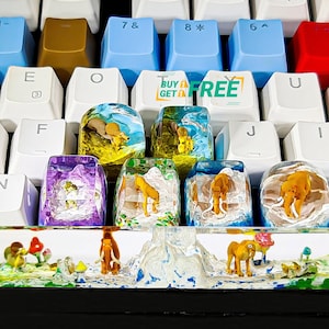 Anime keycap, Elephant keycap, tiger keycap , ESC resin keycap, Custom Keycap, Artisan Keycap Handmade, Gift ideas