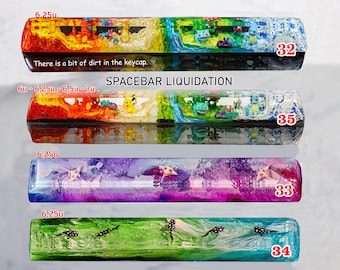 Barras espaciadoras en liquidación por solo 15 USD - 29 USD. Barras espaciadoras en liquidación, teclas personalizadas, teclas artesanales, regalos para el Día del Padre.