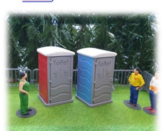 Toilettes Portable jaune Slot Car Track Scenery X 1 Nouvelle échelle 1:32 WASP 