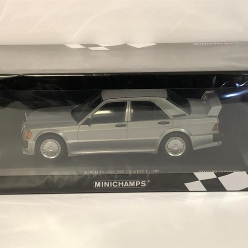 Minichamps 155036001 Mercedes Benz 190E 2.5-16 EVO 1 1989 Silver 1:18 Scale outlet