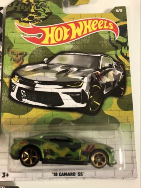 Urban Camouflage Set 5 cars Honda Nissan Ford Chevy 1:64 Hot Wheels gdg44 