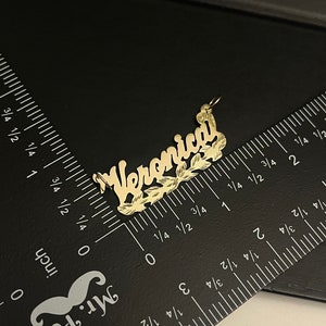 14K or 10K Solid Yellow, White Gold Name Plate Personalized HANDMADE ...
