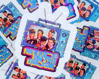 New Kids, Blockhead Sticker, 90s Music, 90s Boy Band Fan Sticker