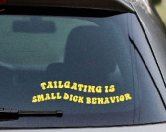 Tailgating Vinyl Decal, Funny Car Decal, Car Window Decal Sticker, Trendy Car Decal, Cute Decal, Car Decals For Women, Window Decal Momlife
