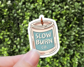 Slow Burn Sticker, Candle Sticker, E-Reader Sticker, Kindle Slow Burn Sticker