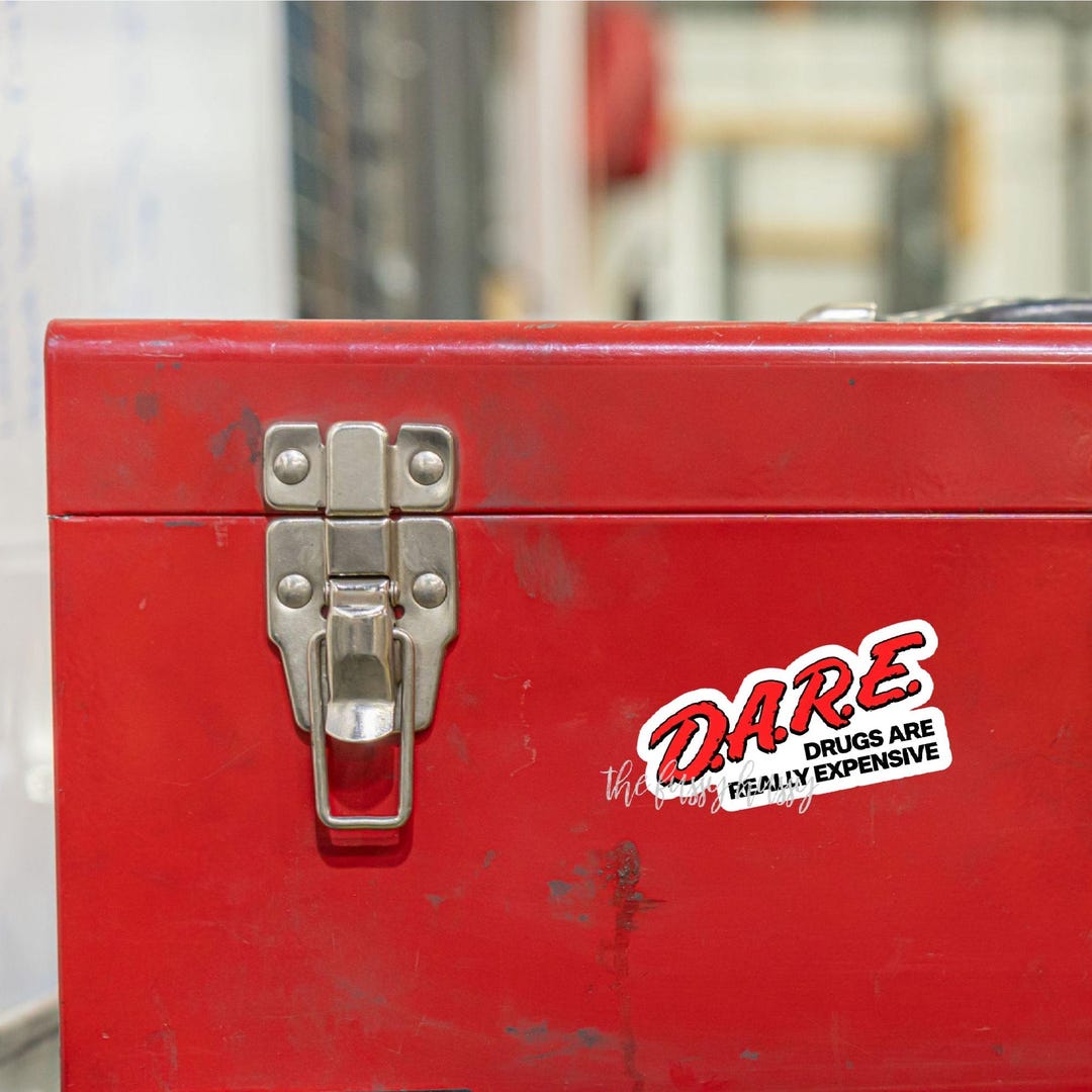 Raredare Sticker D.A.R.E. “drugs Are Really Expensive” Funny Parody Sticker, Retro Humor ...