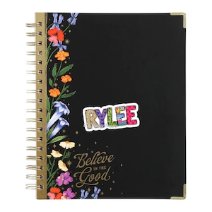 Preppy Custom Name Decal, Colorful Patchwork Font, Trendy Patterned Sticker, Personalized Name Decal, Unique Name Sticker