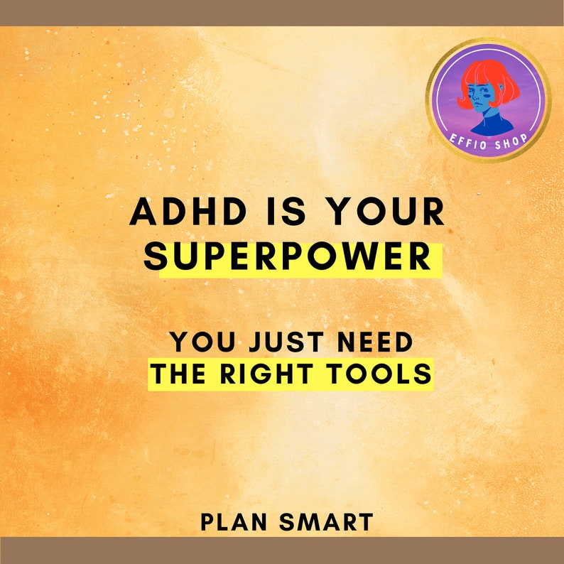ADHD Simple Efficient Daily Planner ADHD Printable Adult ADHD Productivity Planner Neurodivergent Planning One Task at a Time image 2