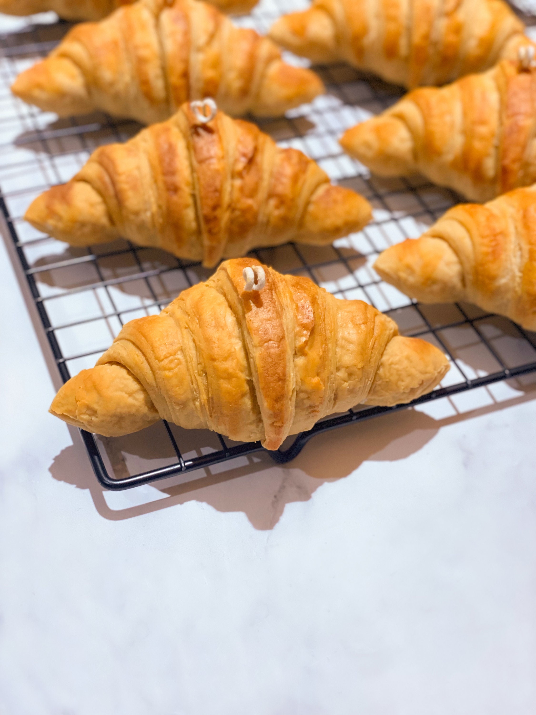 Croissant Candle Food Candle Natural Soy Wax Dessert Etsy