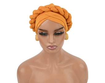 Turbante preatado TWISTED, gorro para quimioterapia, gorro para alopecia, gorros protectores para el cabello, regalo para mujeres, boho chic, gorros para mujeres, cobertura total, gorro elástico