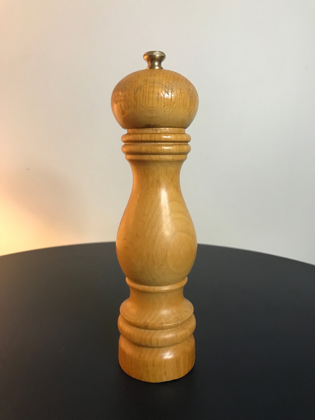 Peugeot Pepper Mill Light Wood Vintage 1970 Etsy