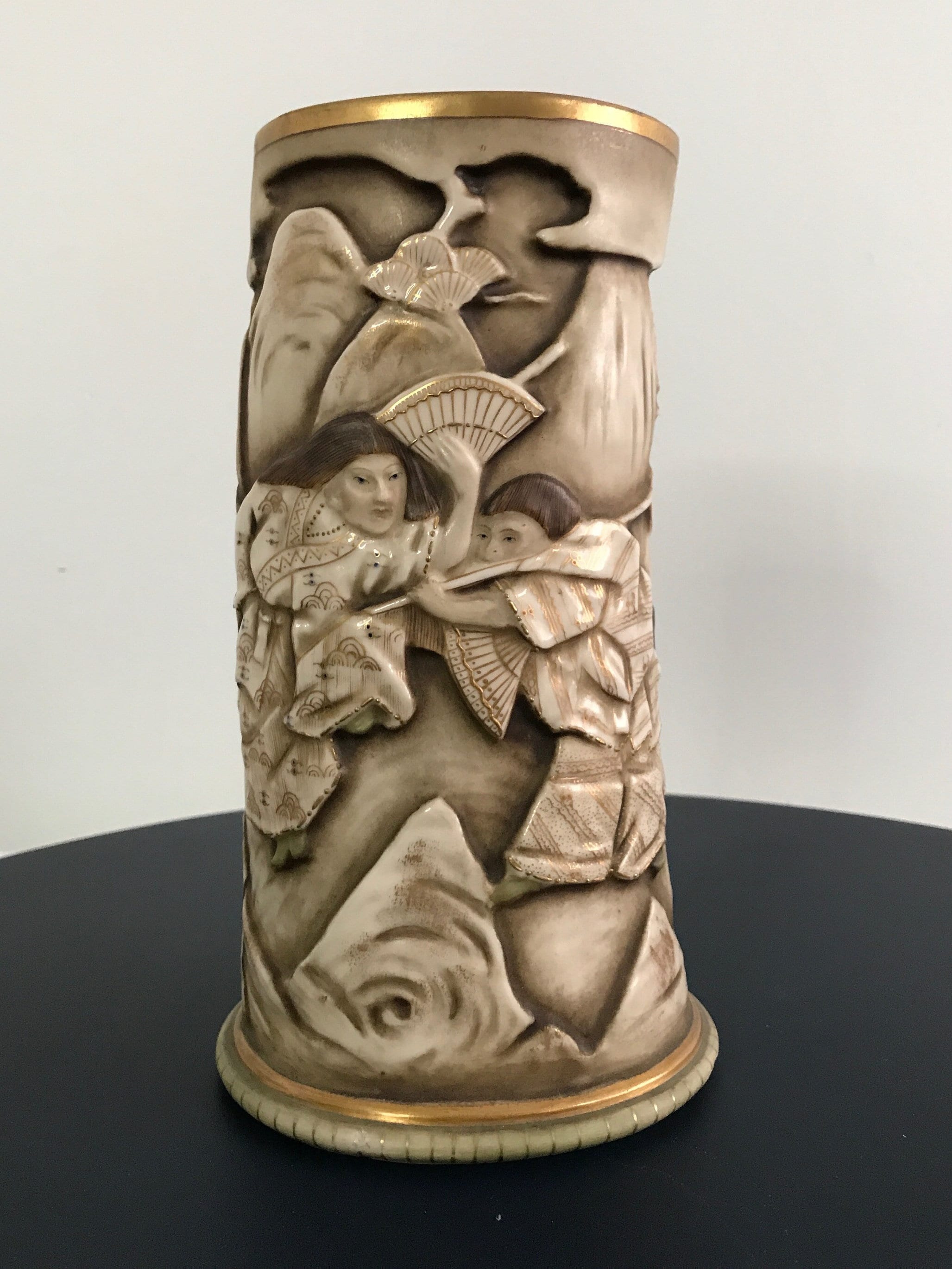 Elephant Tusk Vase in Saxony Porcelain Circa 1920 Etsy